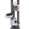 cat tree charlotte 180 – grey – 12cm post – with hammock