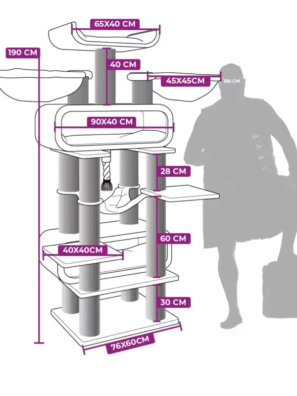 cat tree route 210 – off white
